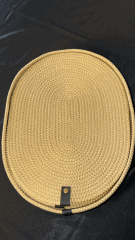 Parlak Gold Oval 6 ad. Supla ve 1 ad. Saklama Sepetli Set