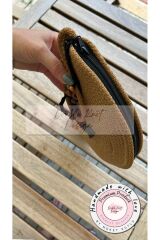 Kahve & Siyah D Clutch Portföy Çanta