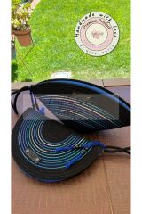Siyah & Mavi 2li Set D Clutch + V Clutch  Makyaj , Portföy Çanta