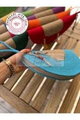 Bella Turkuaz D Clutch Portföy Çanta