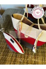 Mare 2li Takım Plaj Çantası , El Çantası Clutch