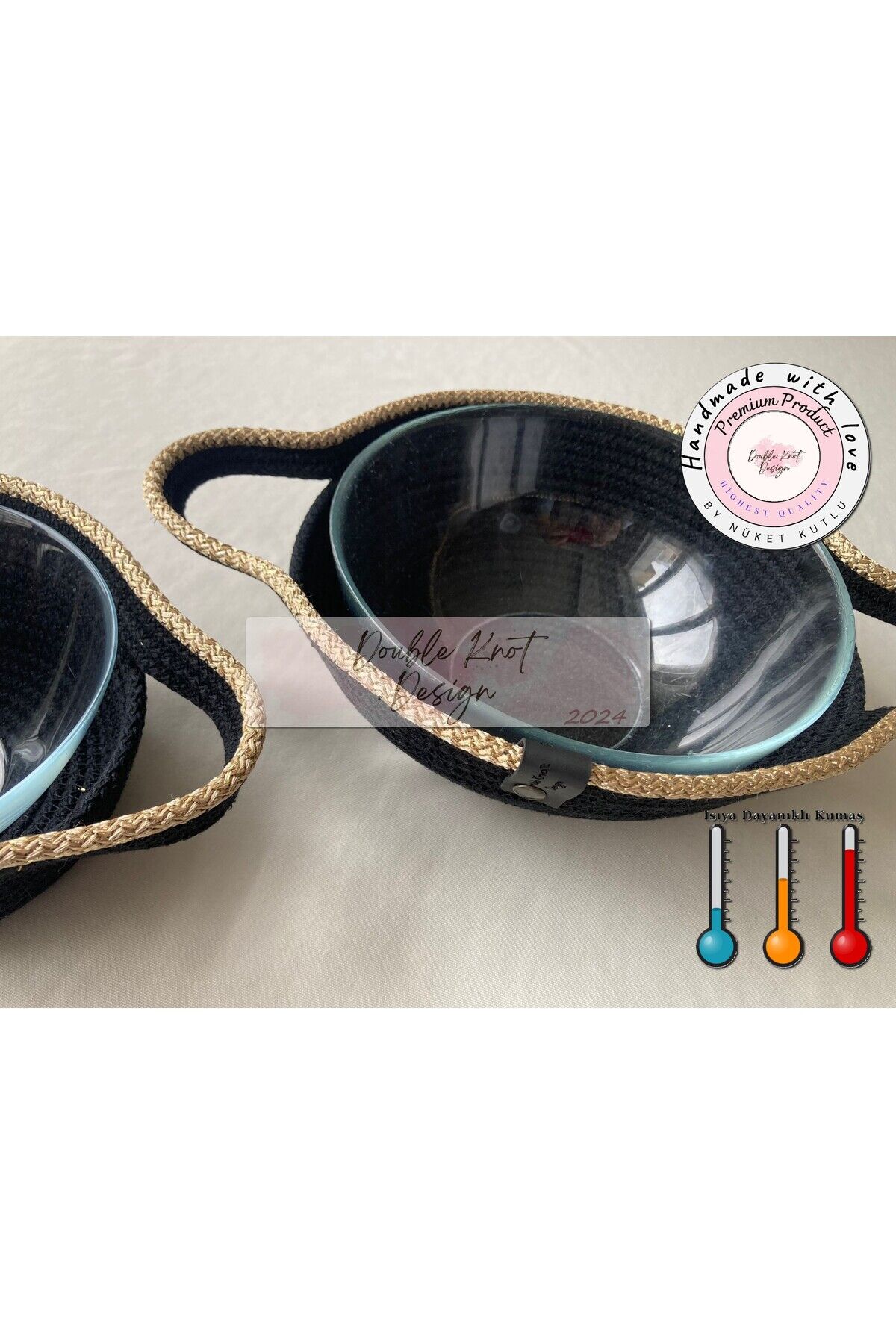2li Set Nihale Sepet, Güveç Kabı, Borcam Kabı