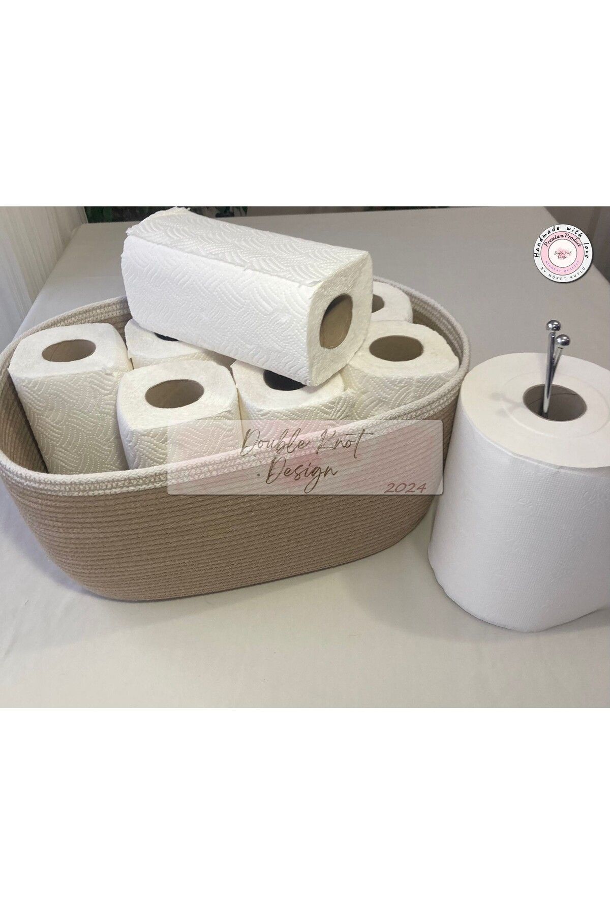 Oval Düzenleyici Sepet  Organizer Havluluk