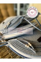 Degrade Mavi D Clutch Portföy Çanta