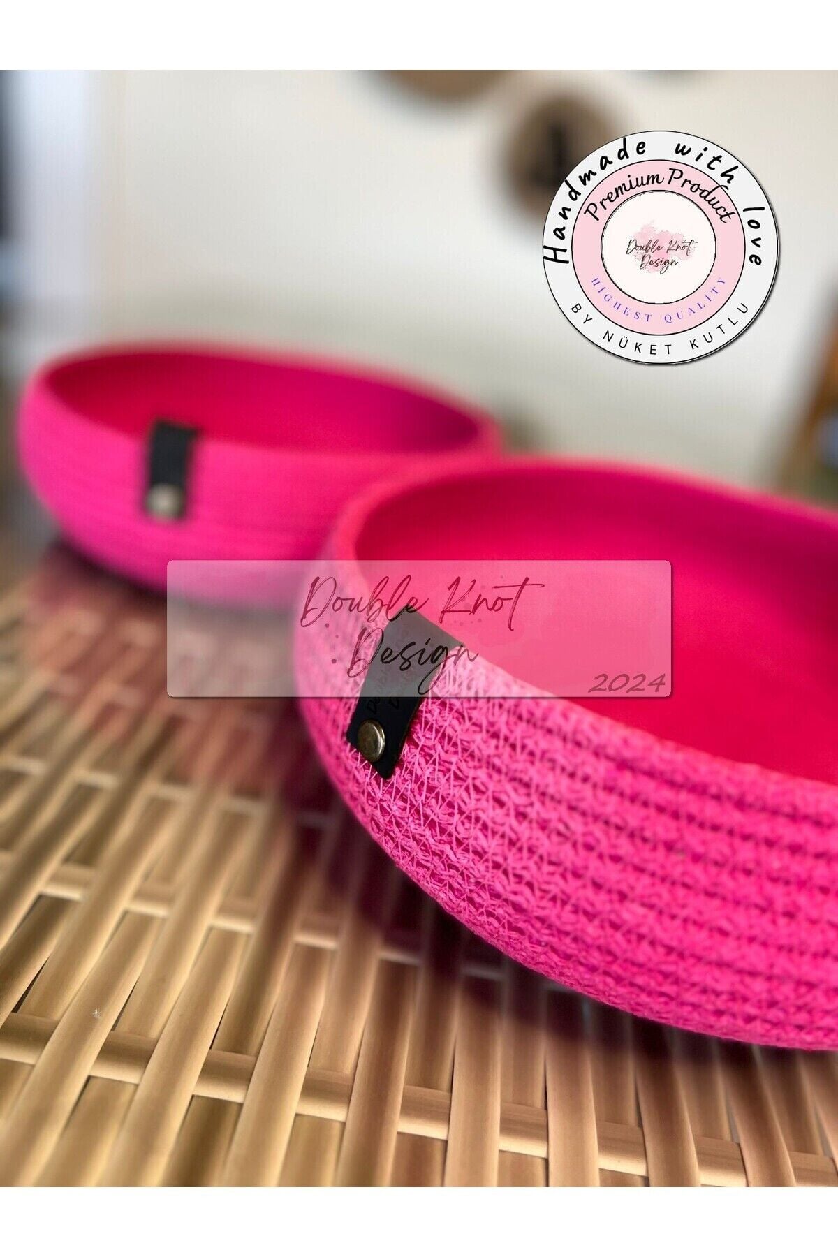 Bowl Sepet. 2li Pembe - Düzenleyici